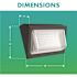 Simply Conserve 100/150/175-Watt Equivalent Integrated LED Bronze Wet Rated Adjustable Wall Pack Light, 3000K/4000K/5000K