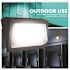 Simply Conserve 100/150/175-Watt Equivalent Integrated LED Bronze Wet Rated Adjustable Wall Pack Light, 3000K/4000K/5000K