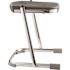 National Public Seating 18 in. Elephant Z-Stool, Black Seat and Chrome Frame