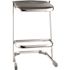 National Public Seating 24 in. Elephant Z-Stool, Black Seat and Chrome Frame