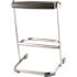 National Public Seating 24 in. Elephant Z-Stool, Black Seat and Chrome Frame