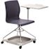 National Public Seating Chair on the Go, Blue, Fiberglass-Reinforced Polypropylene Seat, Mobile Chair with Tablet Arm