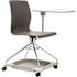 National Public Seating Chair on the Go, Black, Fiberglass-Reinforced Polypropylene Seat, Mobile Chair with Tablet Arm