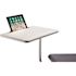 National Public Seating Chair on the Go, Black, Fiberglass-Reinforced Polypropylene Seat, Mobile Chair with Tablet Arm