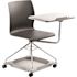National Public Seating Chair on the Go, Black, Fiberglass-Reinforced Polypropylene Seat, Mobile Chair with Tablet Arm