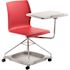 National Public Seating Chair on the Go, Red, Fiberglass-Reinforced Polypropylene Seat, Mobile Chair with Tablet Arm