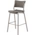 National Public Seating 42 in. Cafe Time Stool, Charcoal Slate Top and Silver Frame