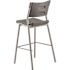 National Public Seating 42 in. Cafe Time Stool, Charcoal Slate Top and Silver Frame