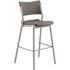 National Public Seating 42 in. Cafe Time Stool, Charcoal Slate Top and Silver Frame