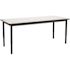 National Public Seating Heavy Duty Adjustable Height Table 30 in. x 72 in. Black Frame Whiteboard Top