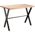 National Public Seating Collaborator Table, 30" x 72" x 42"H Butcherblock top with Metal Frame (Seats 6)