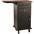 Oklahoma Sound The Wizard Presentation Cart 4-Wheeled Cherry Wood, Black Steel