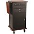 Oklahoma Sound The Wizard Presentation Cart 4-Wheeled Cherry Wood, Black Steel