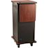 Oklahoma Sound The Wizard Presentation Cart 4-Wheeled Cherry Wood, Black Steel