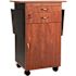 Oklahoma Sound MMC Series Multimedia Cart, 4-Wheeled, Cherry/Black