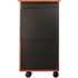 Oklahoma Sound MMC Series Multimedia Cart, 4-Wheeled, Cherry/Black