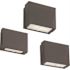 Lithonia Lighting Contractor Select 100- Watt Equivalent Integrated LED Bronze Wall Pack Light, 4000K
