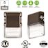 Simply Conserve 50-Watt/70-Watt Equivalent Integrated LED Bronze Wet Rated Wall Pack Light 3000K/4000K/5000K (5-Pack)