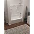 Classic 500 60 in. W x 61.25 in. H x 32 in. D 3-Piece Direct-to-Stud Alcove Bathtub/Shower Surrounds in High Gloss White