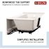 Delta Classic 500 60 in. x 32 in. Alcove Deep Soaking Bathtub with Left Drain in High Gloss White
