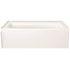 Delta Classic 500 60 in. x 32 in. Alcove Deep Soaking Bathtub with Left Drain in High Gloss White