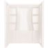 Delta Classic 500 60 in. W x 73.25 in. H x 32 in. D 3-Piece Direct-to-Stud Alcove Shower Surrounds in High Gloss White