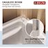 Delta Classic 500 48 in. W x 73.25 in. H x 34 in. D 3-Piece Direct-to-Stud Alcove Shower Surrounds in High Gloss White