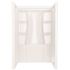 Delta Classic 500 48 in. W x 73.25 in. H x 34 in. D 3-Piece Direct-to-Stud Alcove Shower Surrounds in High Gloss White