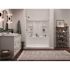 Delta Classic 500 60 in. L x 32 in. W Alcove Shower Pan Base with Left Drain in High Gloss White