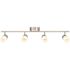 EnviroLite 2.6 ft. 4-Light Brushed Nickel Integrated LED Fixed Track Lighting Kit