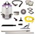 GoFit 3, 3 qt. Corded Gray Commercial Backpack Vacuum Cleaner with ProBlade Carpet Tool Kit, Micro Filter, 2 Filter Bags