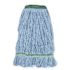 Cotton/Rayon/Synthetic Narrow Band Loop Mop - Small 16 oz - Blue - 2 per Pack