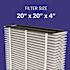 310 20 in. x 20 in. x 4 in. MERV 11 FPR 12 Pleated Air Filter For Air Cleaner Models 1310, 2310, 3310, 4300 (1-Pack)