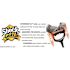 Bigfoot 21" Poly Snow Roller Shovel With X-Large Shock Absorbing D-Grip
