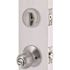 Round Deadbolt and Entry Combo Pack 2-3/8" and 2-3/4" Backset Grade 3 Satin Chrome