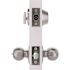 Round Deadbolt and Entry Combo Pack 2-3/8" and 2-3/4" Backset Grade 3 Satin Chrome