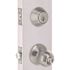 Round Deadbolt and Entry Combo Pack 2-3/8" and 2-3/4" Backset Grade 3 Satin Chrome