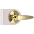 Straight Dummy Door Lever Bright Brass