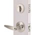 Straight Deadbolt and Entry Combo Pack 2-3/8" and 2-3/4" Backset Grade 3 Satin Stainless Steel