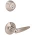 Straight Deadbolt and Entry Combo Pack 2-3/8" and 2-3/4" Backset Grade 3 Satin Stainless Steel