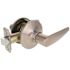Straight Passage Door Lever 2-3/8" and 2-3/4" Backset Grade 3 Satin Stainless Steel