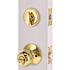 Round Deadbolt and Entry Combo Pack 2-3/8" and 2-3/4" Backset Grade 3 Bright Brass
