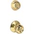 Round Deadbolt and Entry Combo Pack 2-3/8" and 2-3/4" Backset Grade 3 Bright Brass