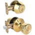 Tulip Deadbolt and Entry Combo Pack 2-3/8" and 2-3/4" Backset Grade 3 Bright Brass