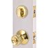 Tulip Deadbolt and Entry Combo Pack 2-3/8" and 2-3/4" Backset Grade 3 Bright Brass