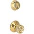 Tulip Deadbolt and Entry Combo Pack 2-3/8" and 2-3/4" Backset Grade 3 Bright Brass
