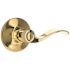 Wave Privacy Door Lever 2-3/8" and 2-3/4" Backset Grade 3 Bright Brass