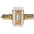 Wave Privacy Door Lever 2-3/8" and 2-3/4" Backset Grade 3 Bright Brass