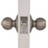 Round Entry Door Knob 2-3/8" and 2-3/4" Backset Grade 3 Satin Nickel