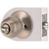 Round Entry Door Knob 2-3/8" and 2-3/4" Backset Grade 3 Satin Nickel